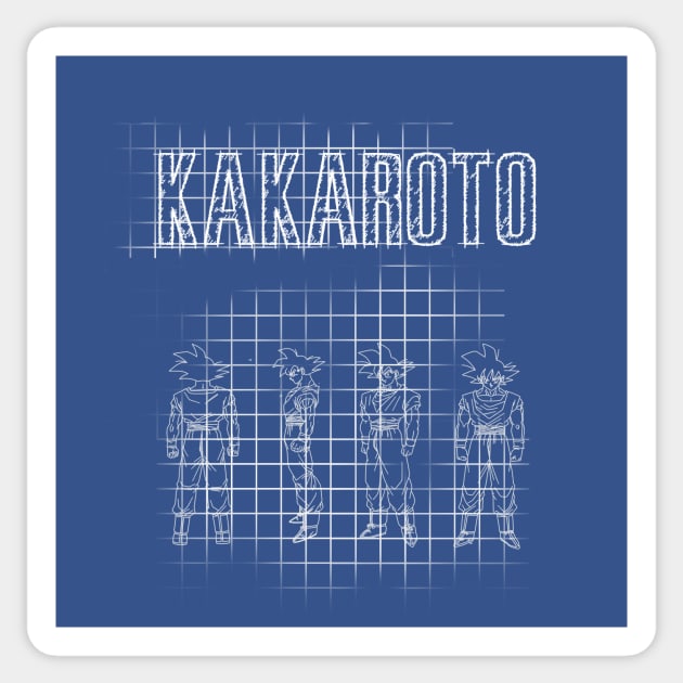 kakaroto blueprint. Sticker by Clathrus